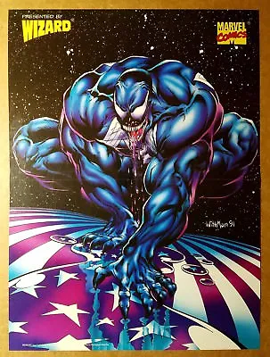 Venom Spider-Man Flag Marvel Comics Poster By Bart Sears • $12.50