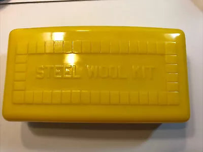 Vtg Yellow Hard Plastic Kitchen Steel Wool Holder Box ~ Admiration Co. • $9.99