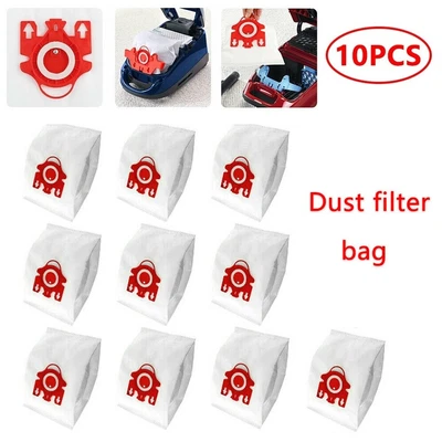 $16.68 • Buy 10Pack Dust Filters Bags Efficiency For Miele FJM Synthetic Type Vacuum Cleaner