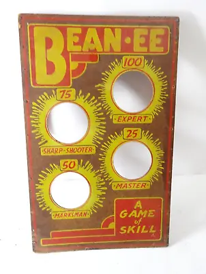 Vintage Antique Bean-EE Target Carnival Game Of Skill Bag Toss • $79.99