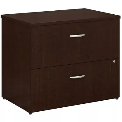 Series C 2 Drawer Lateral File Cabinet In Mocha Cherry - Engineered Wood • $507