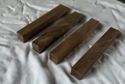 4 AMERICAN BLACK WALNUT PEN BLANKS 20mmx20mmx145mm RARE FIND WOODTURNING/WORKING • £12.50