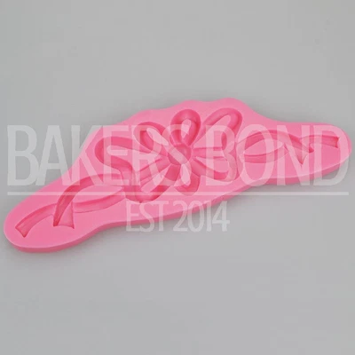 £3.95 • Buy Vintage Baroque Bow Lace Decoration Silicone Mould Ribbon Love Sugarcraft