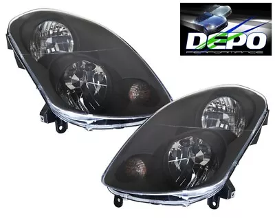 Black Head Lights OE Style Halogen DEPO Fits 03-04 Infiniti G35 4D Sedan • $239.95