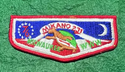 OA Lodge 231 Mikano Flap 1976 Bicentennial Milwaukee County Council • $4.79