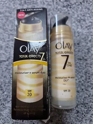 OLAY TOTAL EFFECTS 7-in-1 ANTI-AGEING MOISTURISER + SERUM SPF20 - 40ml • $32.95