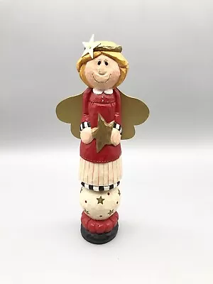 Christmas Angel Figurine With Star Eddie Walker Midwest Of Cannon Falls 9.5” • $39.99