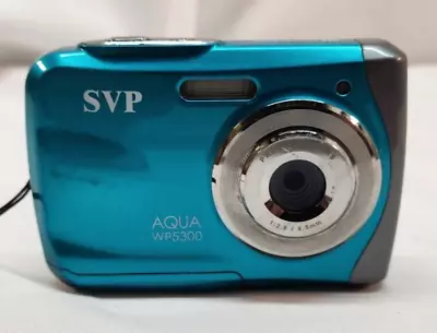 SVP Aqua 5300 Blue 12 Mega Pixel 2.5in LTPS Screen Waterproof Digital Camera • $19.95