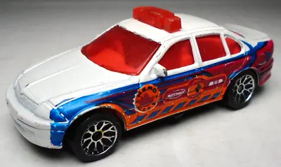 2001 Matchbox Ford Falcon Hero City White Diecast 2 7/8  Colorful Police Car • $10.99