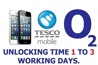 Iphone Unlocking Service O2 & Tesco 5C 5S 6 SE 6s 7 8+ X XS XR MAX 11 12 13 Pro • £4.13