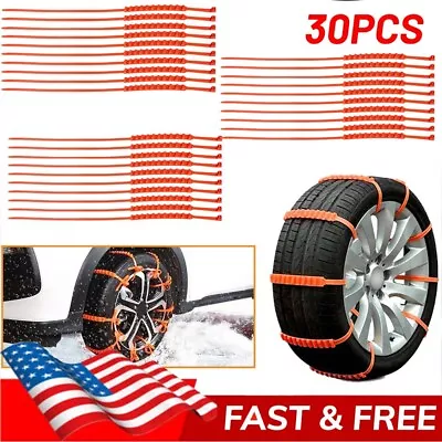 30 * Car Wheel Accessories Anti-skid Snow Tire Chain Nylon Straps Belt Universal • $39.99