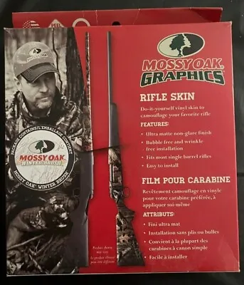 Mossy Oak Graphics Rifle Skin Kit Winter Brush Camouflage Kit 14004-R-WB • $28.95
