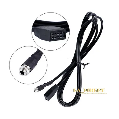 Car Audio Female AUX IN Input Interface Adapter Cable For BMW E46 98-06 IPod MP3 • $8.24