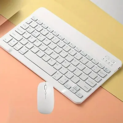Wireless Bluetooth Keyboard Mouse Set For Android/IOS Tablet Laptop Thin Mini • $22