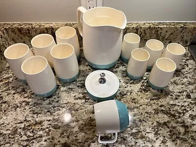 Lot 12 Vintage Vacron Bopp Decker Plastics Pitcher 11 Insulated Cups Insulated • $20