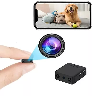 Mini Spy Camera HD 1080P Wireless Hidden Camera Portable Small Nanny Cam Wit... • $36.09