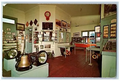 Cape Cod Massachusetts MA Postcard Chatham Railroad Museum Interior Scene C1960s • $12.97