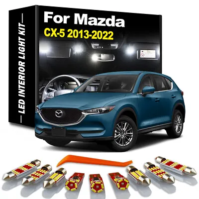 11pcs Canbus LED Interior Light Kit For Mazda CX-5 2013-2022 Car Led Dome Bulbs • $11.62