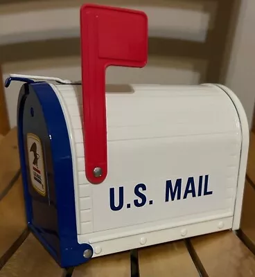 Vintage The ERTL Co U.S. Mail Mailbox Post Box Metal Toy Bank Moveable Arm • $17