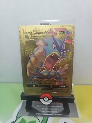 Pokemon Gold Foil Gyarados Vmax 029/203 Gold Foil Fan Art ! 330HP • $0.99