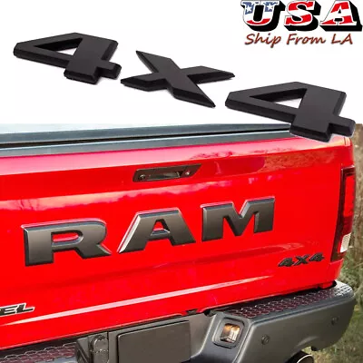 Matte Black 4X4 Off-Road  Rear Trunk Emblem Badge For Ram 1500 2500 3500 • $13.99