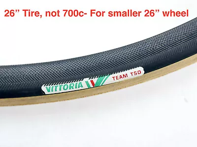 Vittoria TEAM TSD Tubular Tire SINGLE TIRE ONLY  26  Vintage Bike NOS • $72