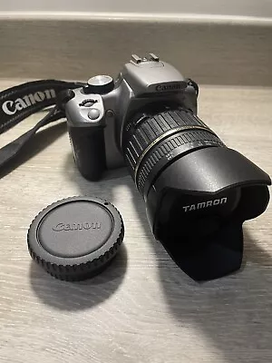 Canon EOS 350D Digital Rebel XT 8.0MP Digital SLR Camera - Silver + Tamron Lens • £104.99