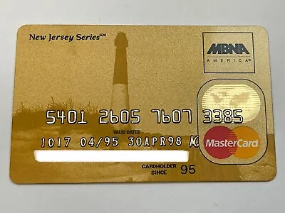 MBNA America Bank New Jersey Series MasterCard Credit Card Expired In 1998 • $27.99