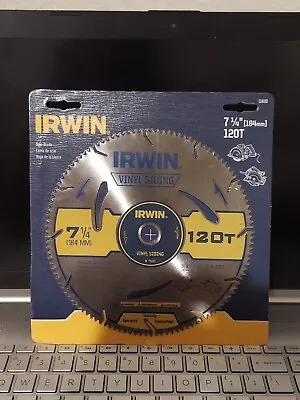 IRWIN Tools  Vinyl Siding Corded Circular Saw Blade 7 1/4-inch 120T • £16.38