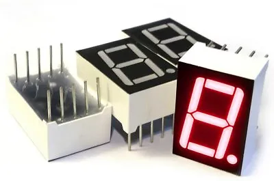 7 Segment LED Display 4pcs Common Anode Digital Display 0.5 In X 0.75 In 10 Pin • $3.32