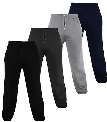 Men's Fleece Jogging Elasticated Cuffed Trousers • £9.99