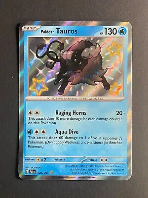 Pokémon Paldean Fates Paldean Tauros 120/091 - Shiny Rare • $0.99