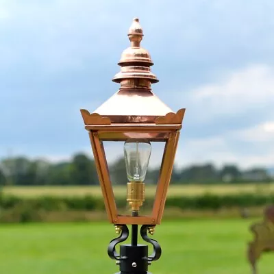 NEW 54cm Polished Copper Lantern Replacement Lamp Post Top • £142