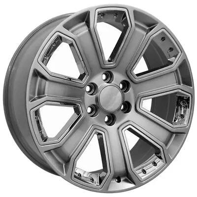 OE Wheels CV93B 22x9 6x5.5  +31mm Hyper Black/Chrome Wheel Rim 22  Inch • $319.99