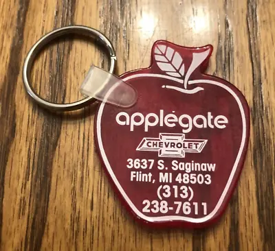 Vintage Applegate Chevrolet Dealership Flint Michigan Advertising Keychain • $1.25