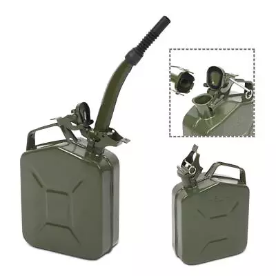 New Durable 5L 0.6mm Fuel Can Steel Gasoline Gas Fuel Tank Military Emergency • $24.99