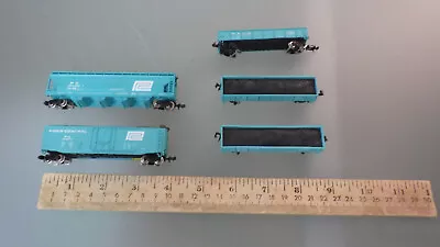 5 Vtg Bachmann N Scale Freight Car Box LOT Hopper Reefer Ore PC Penn Central • $29