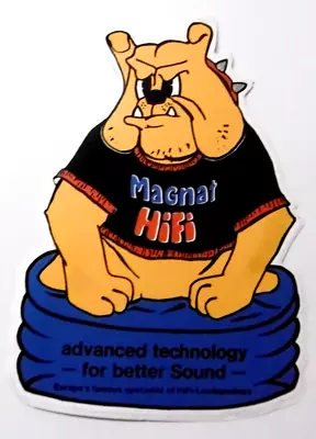 Promotional Stickers Magnat Hifi Bulldog 5 1/2x7 7/8in Speaker Sound 80er • $14.63