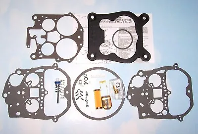 Rochester Quadrajet Carburetor Rebuild Kit W Brass Float Filter 76 -  86 Chevy • $41.95