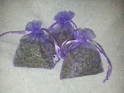 50 Lavender Bags- Aromatic Dried Lavender - Moth Repellent - Larger 7x9 Cm Bags • £20.99