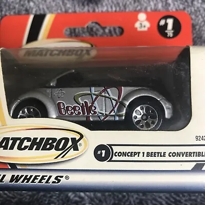 $5.85 • Buy Matchbox VW Volkswagen Concept 1 Beetle Convertible #1 Vintage 2000