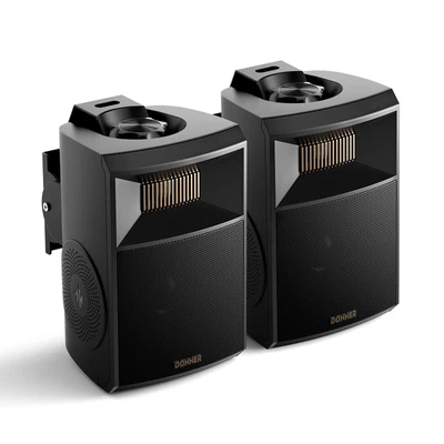 🔊 𝗗𝗢𝗡𝗡𝗘𝗥 Pair Passive Outdoor Speakers 4.5  Subwoofers Wall Mounted 80W • £85.99
