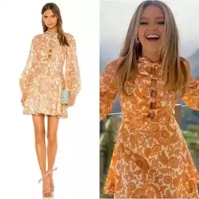 Zimmermann Rare Peggy Scallop Long Sleeve Dress Size 1  (Small) • $550