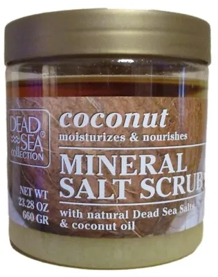 £6.99 • Buy Dead Sea Scrub: Mineral Dead Sea Salt & Coconut Oil Bath Body Scrub Large 660g