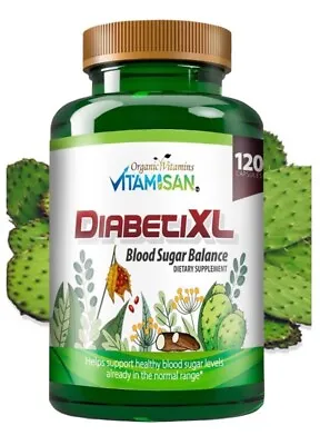 Diabenic Support  Suger  Blood Sugar  Low Sugar Control Supplement 120 Capsules • $14.20