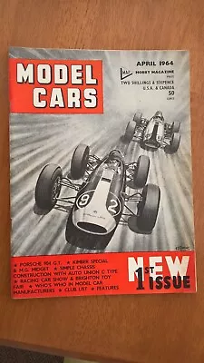 Scalextric Model Cars Magazine April 1964 The Golden Age Of Slot Racing !! • £10