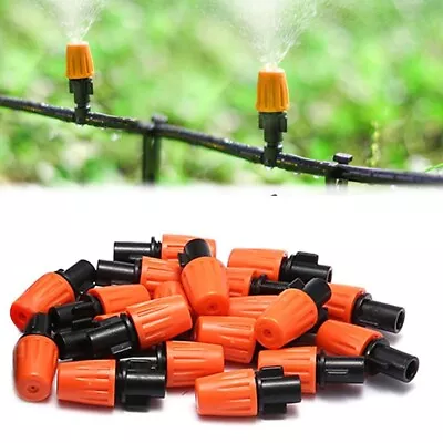 50x Water Irrigation Kit Micro Drip Watering System Auto Plant Garden Adjust US • $17.99