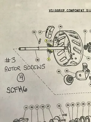 4 Van Staal Part# SCFH6 Rotor Screws #3 Fits VS100-150VSX100-150VSB100-150 • $9.99