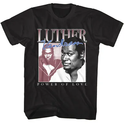 Luther Vandross Power Of Love Men's T Shirt R&B Soul Singer Concert Tour • $25.50