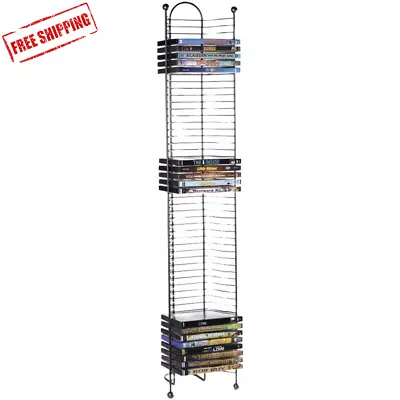 52 Dvd Games Storage Rack Tower Stand Organizer Rack Shelf Holder Storage Media • $20.99